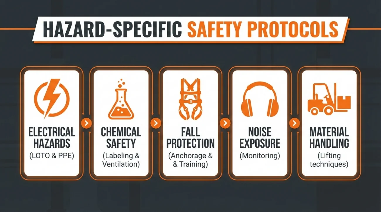 Common Manufacturing Hazards And Specific Safety Requirements Checklist