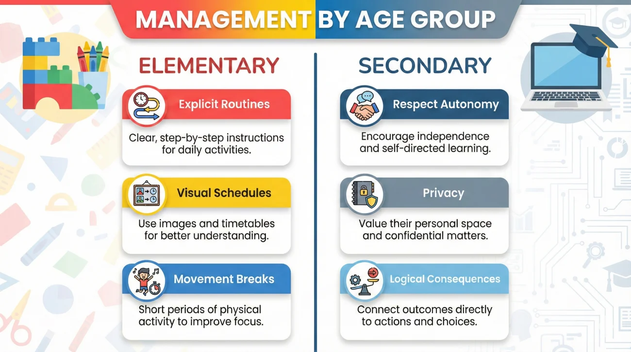 Comparison Of Classroom Management Approaches For Elementary And Secondary Levels