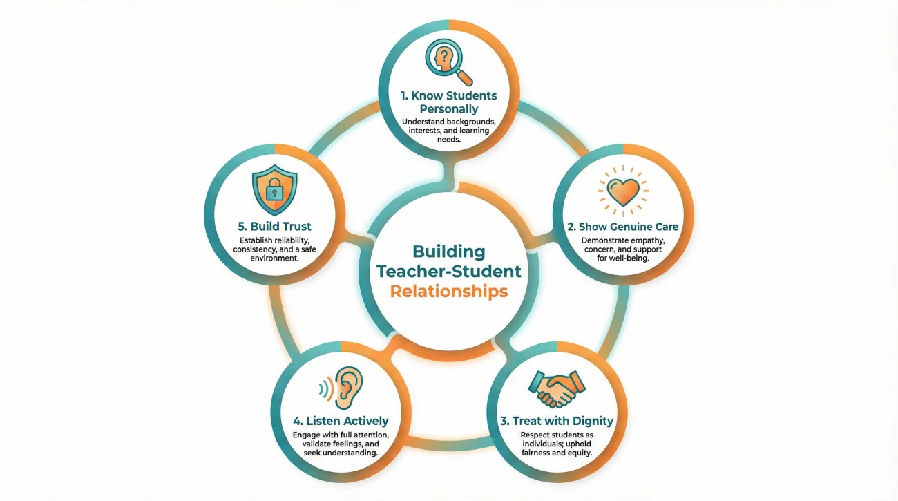 Relationship Building Strategies For Teachers Including Active Listening And Trust