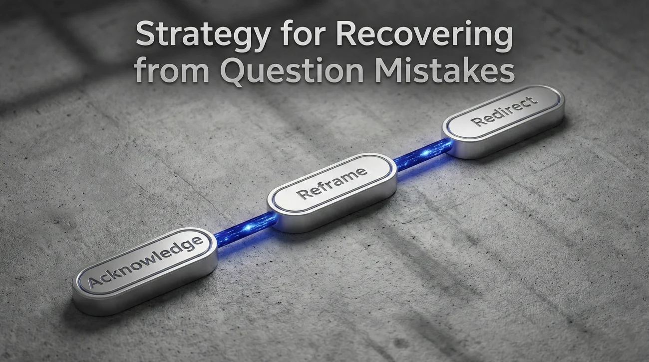 Strategic Steps For Recovering From Interview Question Errors