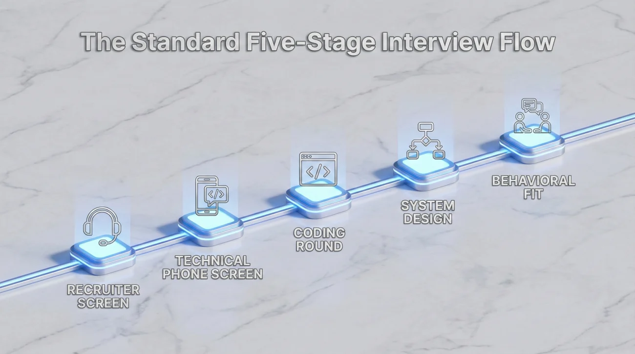 Technical Interview Preparation (The Ultimate Process Guide) 2 The Five Stages Of Technical Interview Pipeline