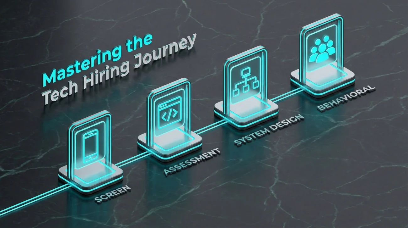 The Tech Recruitment Pipeline Stages Infographic