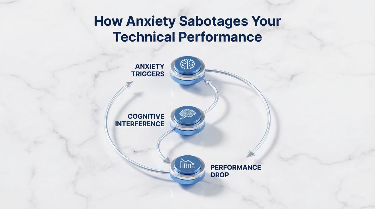 The Vicious Cycle Of Interview Anxiety Infographic