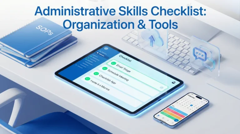 Administrative Skills Checklist (Organization & Tools)