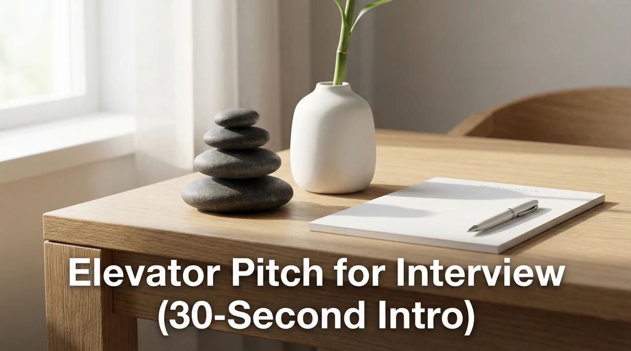 Elevator Pitch For Interview