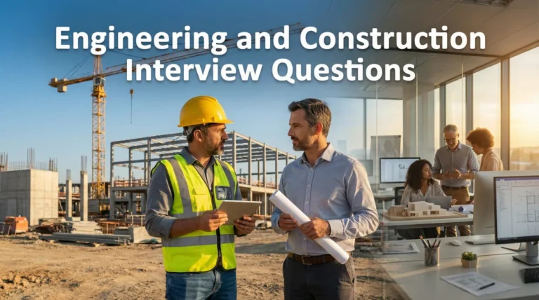 Engineering and Construction Interview Questions (The Build & Design Guide)