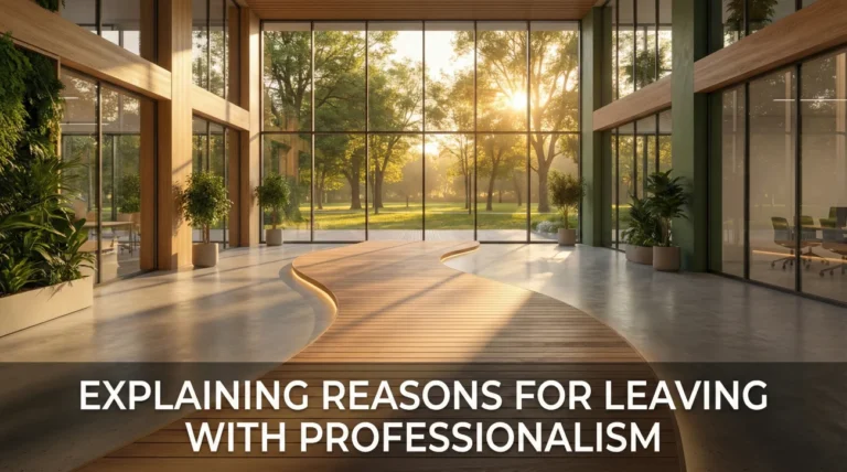 Explaining Reasons for Leaving (The Right Way)