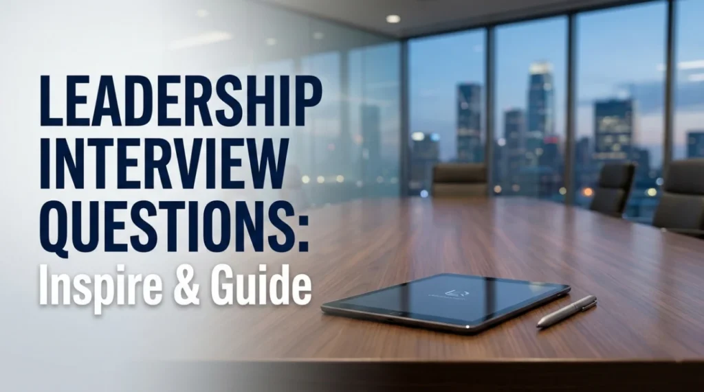Leadership Interview Questions