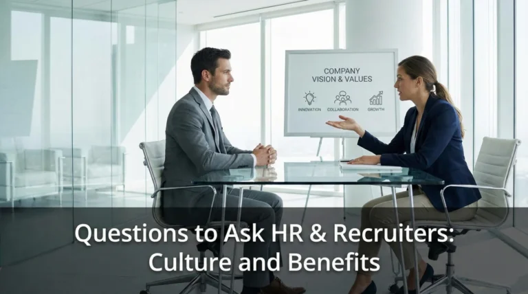 Questions to Ask HR or Recruiter (Culture & Benefits)