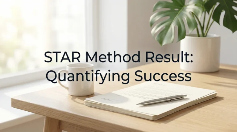 STAR Method Result (Quantifying Success)