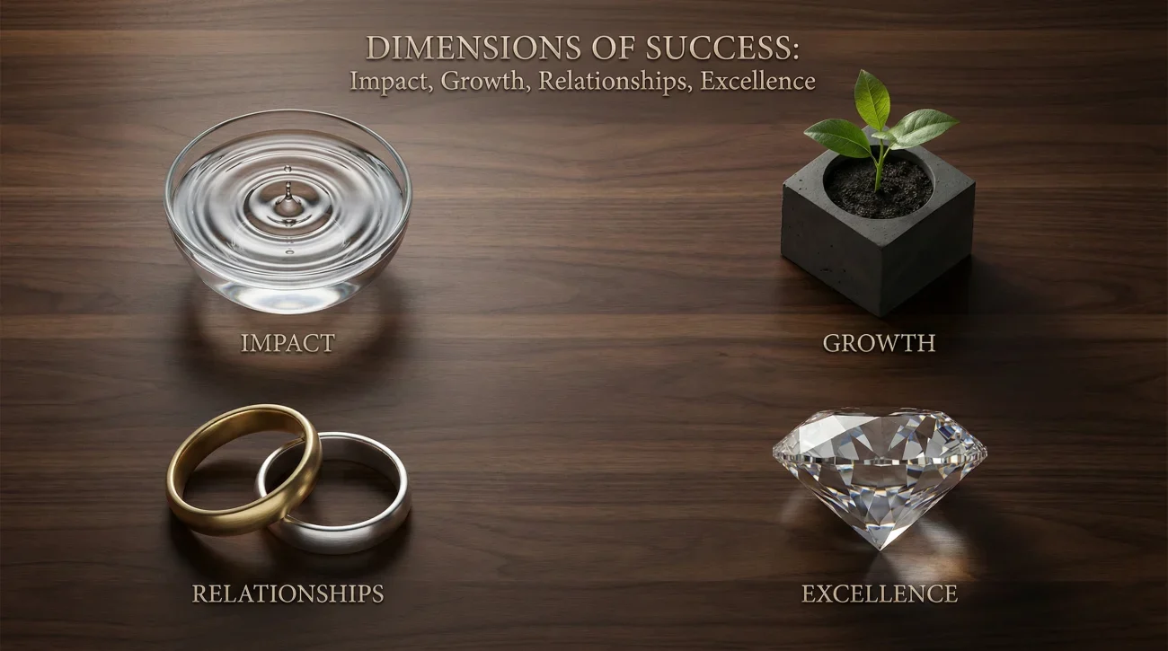 Four Dimensions Of Professional Success Visualization