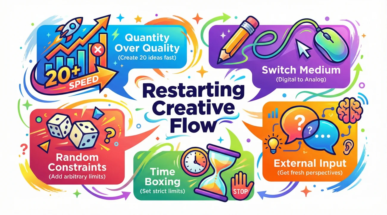 Practical Techniques To Restart Creativity During Design Blocks