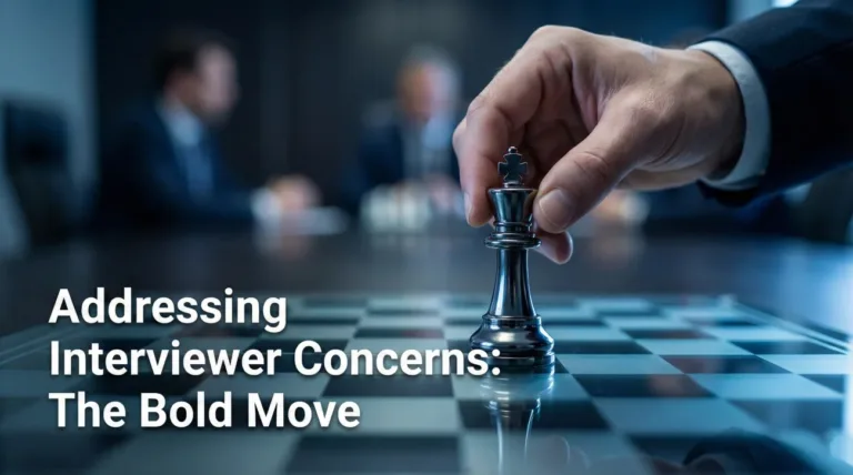 Addressing Interviewer Concerns (The Bold Move)