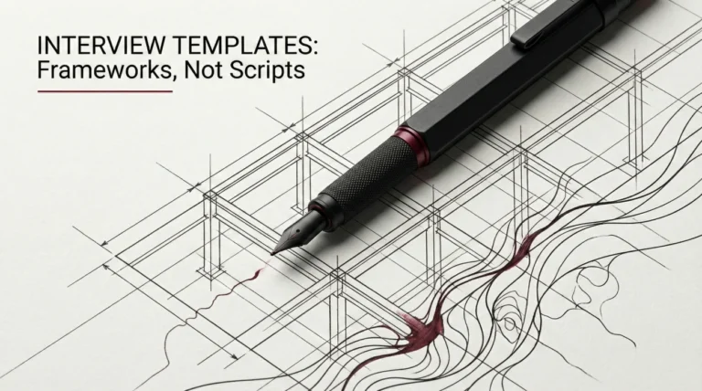 How to Use Interview Templates (Without Sounding Robotic)