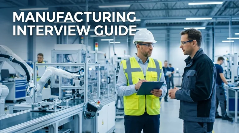 Manufacturing Interview Questions (Production & Operations)