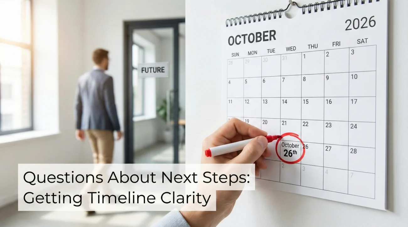 Questions About Next Steps