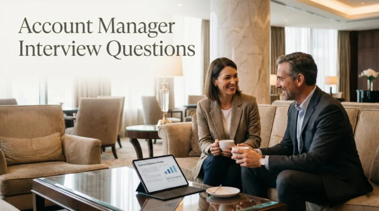 Account Manager Interview Questions (Client Relationships & Farming)