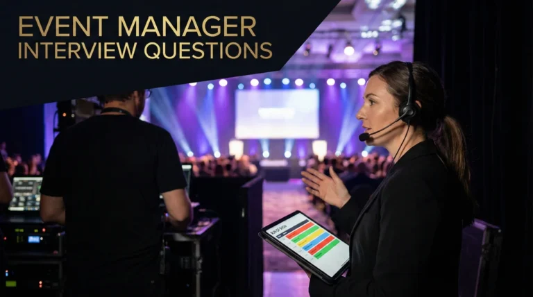Event Manager Interview Questions (Logistics & Planning)