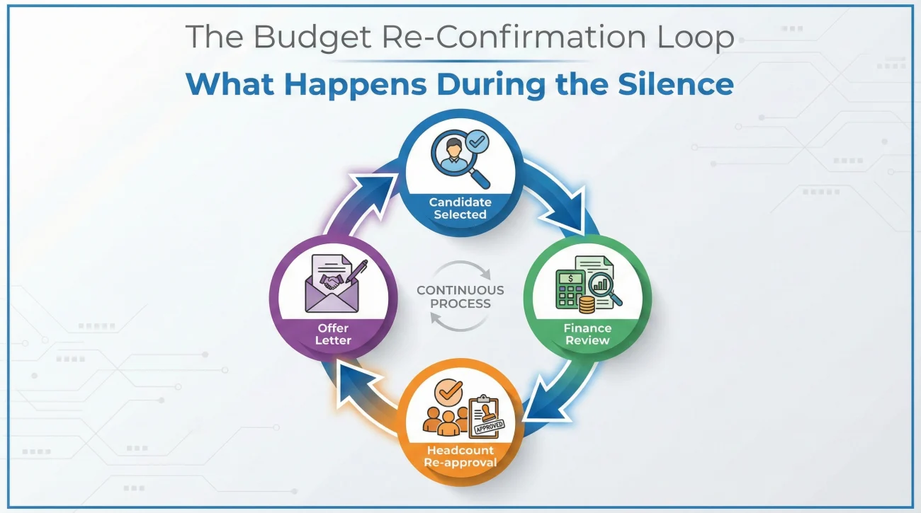 Internal Budget Reconfirmation Loop In Corporate Hiring