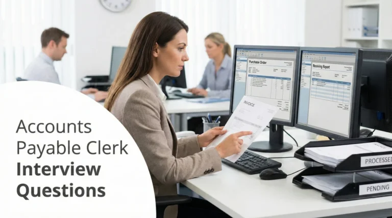 Accounts Payable Clerk Interview Questions (Invoices & Vendors)