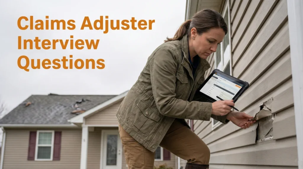 Claims Adjuster Interview Questions