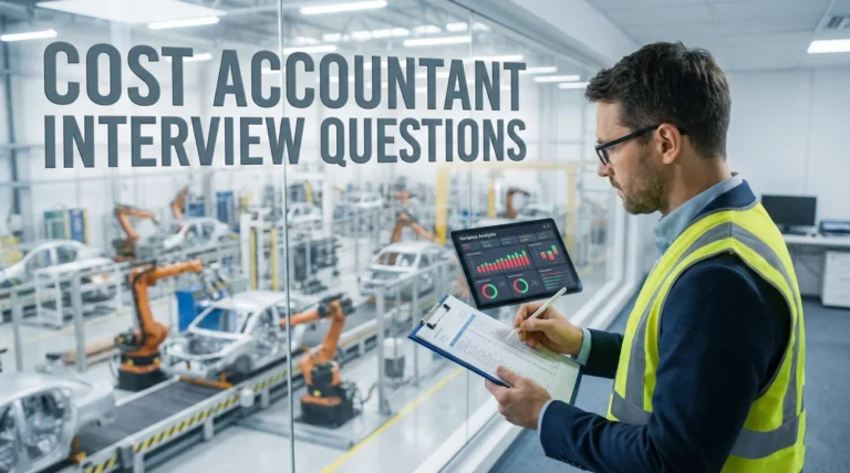 Cost Accountant Interview Questions (Variance Analysis & COGS)