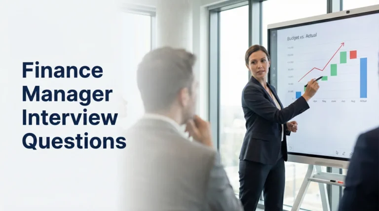 Finance Manager Interview Questions (Budgeting & Strategy)