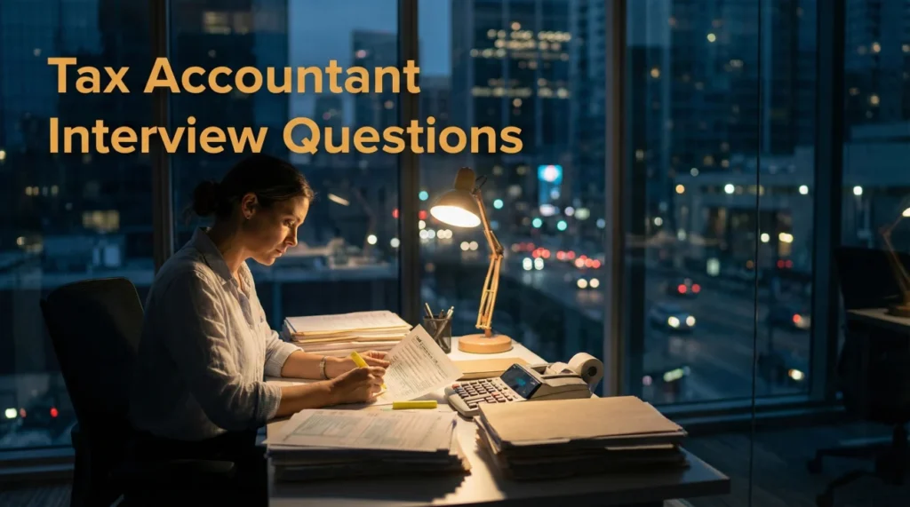 Tax Accountant Interview Questions