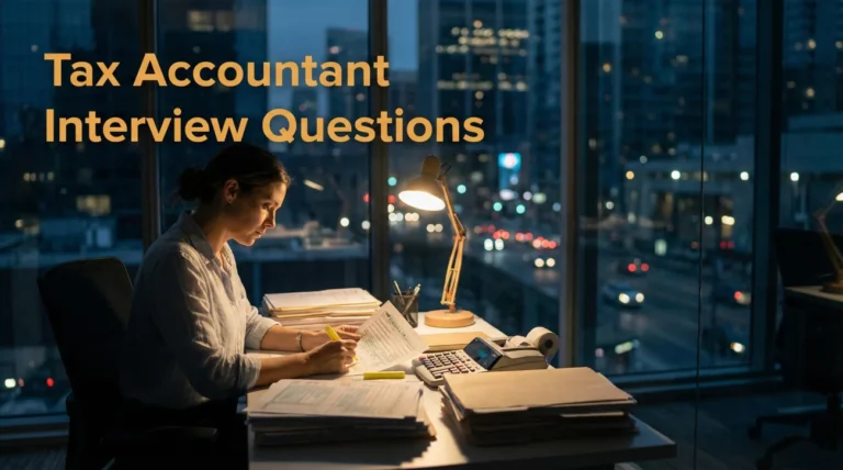 Tax Accountant Interview Questions (Tax Returns & Deductions)