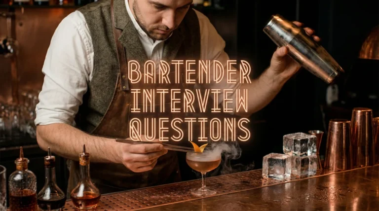 Bartender Interview Questions (Mixology & Speed)