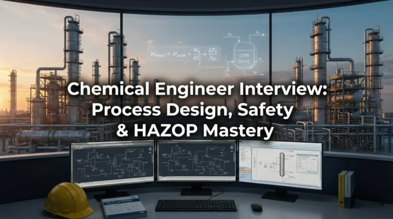 Chemical Engineer Interview Questions (Process Design & Safety)