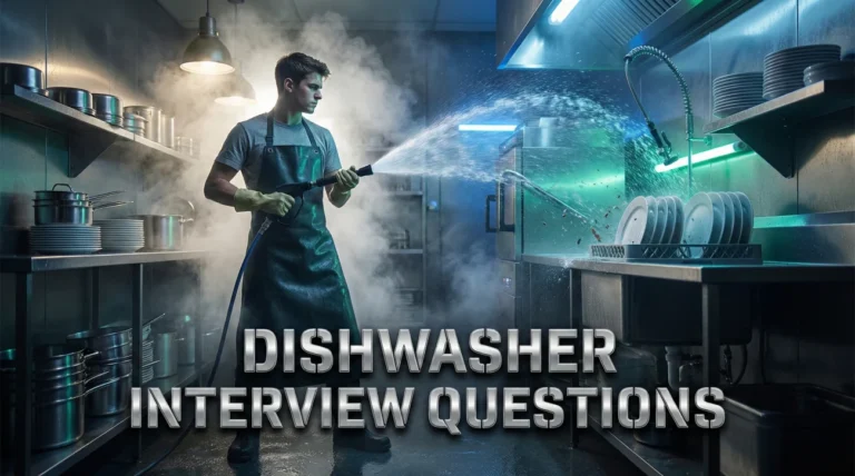 Dishwasher Interview Questions (Speed & Hygiene)