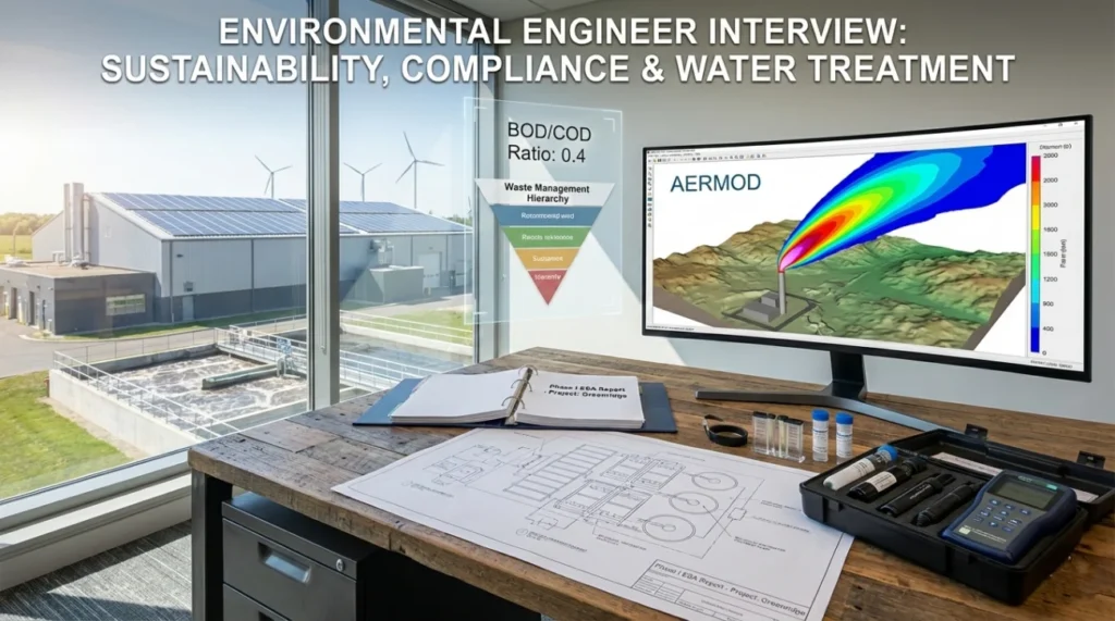 Environmental Engineer Interview Questions (Sustainability & Impact) 1 Environmental Engineer Interview Questions