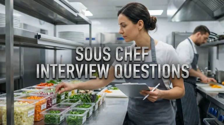 Sous Chef Interview Questions (Team Prep & Inventory)