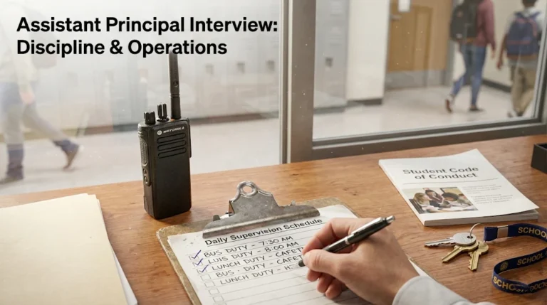 Assistant Principal Interview Questions (Discipline & Operations)