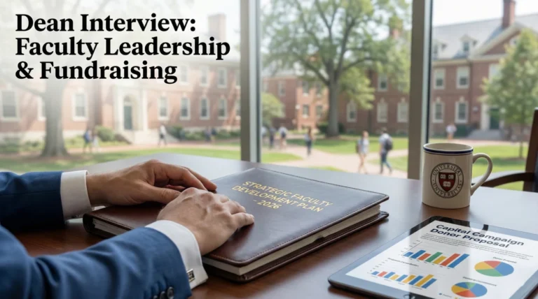 Dean Interview Questions (Faculty Leadership & Fundraising)