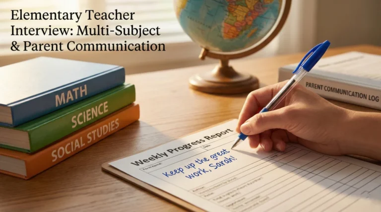 Elementary Teacher Interview Questions (Multi-Subject & Parent Communication)