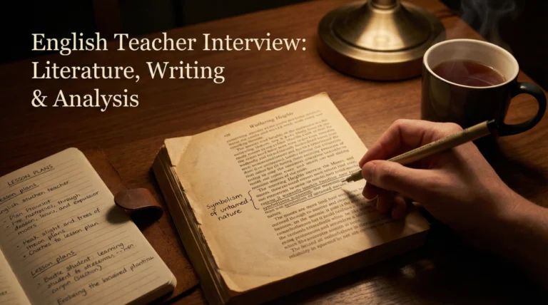 English Teacher Interview Questions (Literature & Writing)