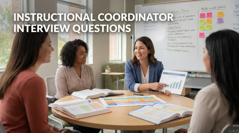 Instructional Coordinator Interview Questions (Curriculum & Teacher Coaching)