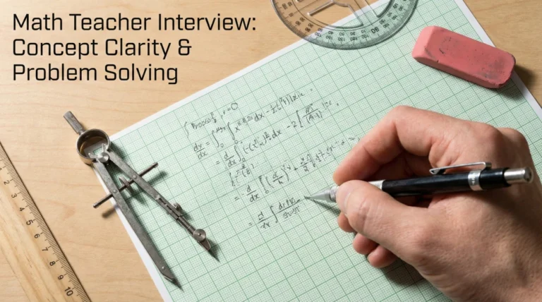 Math Teacher Interview Questions (Concept Clarity & Problem Solving)