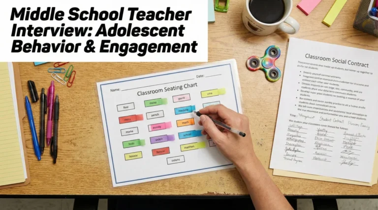 Middle School Teacher Interview Questions (Adolescent Behavior & Engagement)