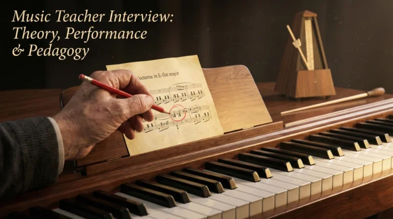 Music Teacher Interview Questions (Theory & Performance)