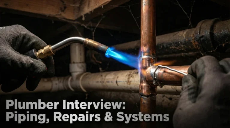 Plumber Interview Questions (Piping & Repairs)