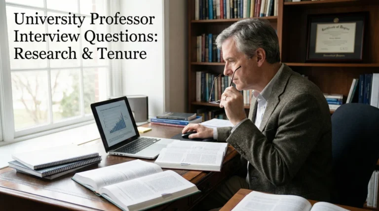 University Professor Interview Questions (Research & Tenure)
