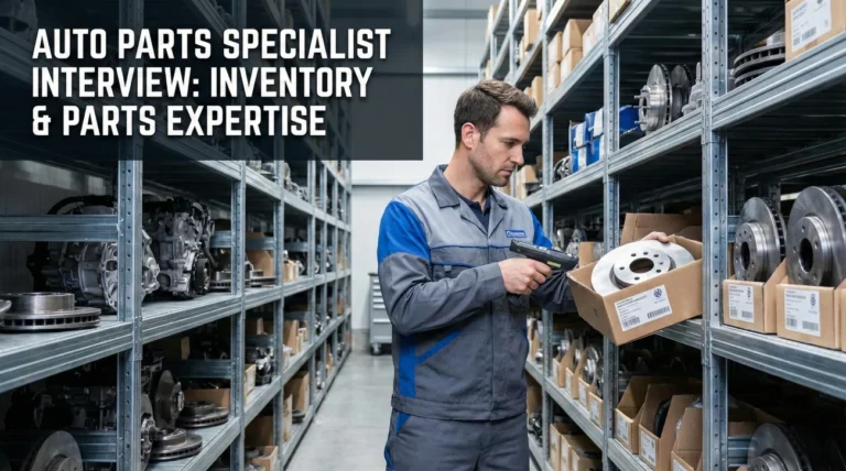 Auto Parts Specialist Interview Questions (Inventory & Parts)