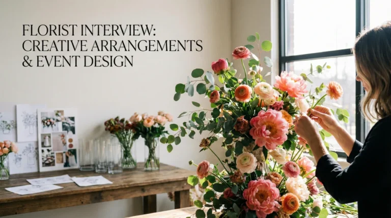 Florist Interview Questions (Arrangements & Events)