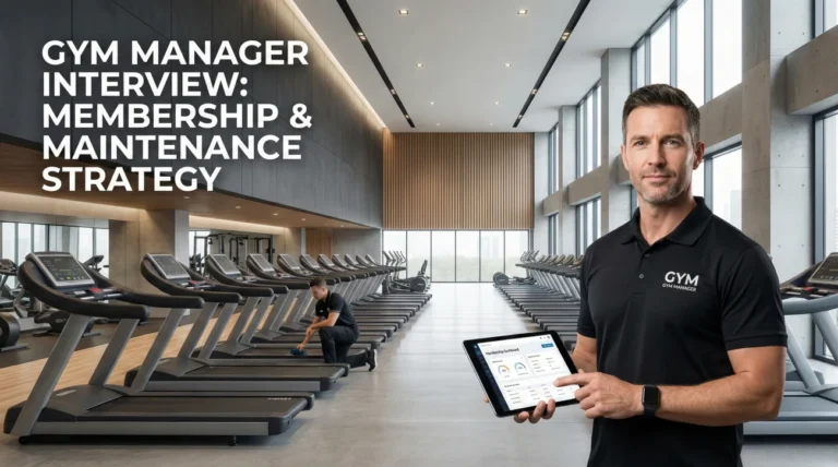 Gym Manager Interview Questions (Membership & Maintenance)