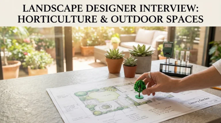 Landscape Designer Interview Questions (Horticulture & Outdoor Spaces)