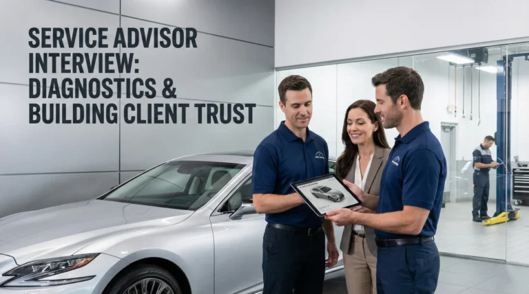 Service Advisor Interview Questions (Diagnostics & Trust)