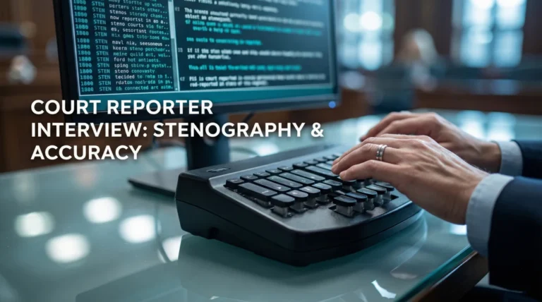Court Reporter Interview Questions (Stenography & Accuracy)